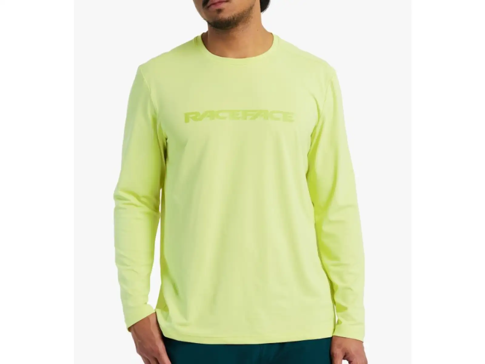 Race Face Commit męska koszulka z długim rękawem Tea Green