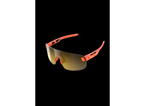 POC Elicit okulary przeciwsłoneczne Fluorescent Orange Translucent/Clarity Road/Partly Sunny Gold