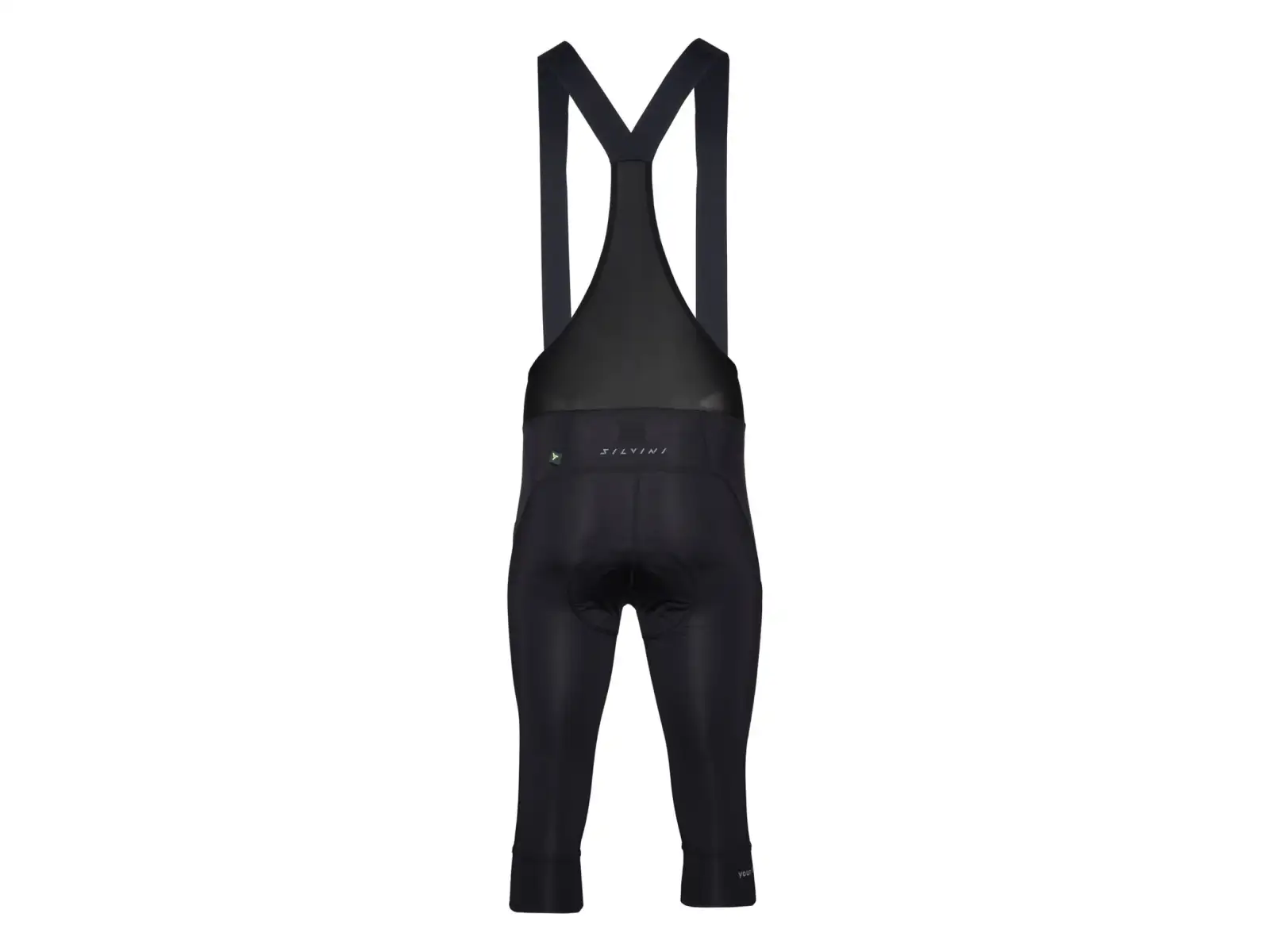 Silvini Alvo Bib męskie spodnie 3/4 na szelkach z wkładką Black
