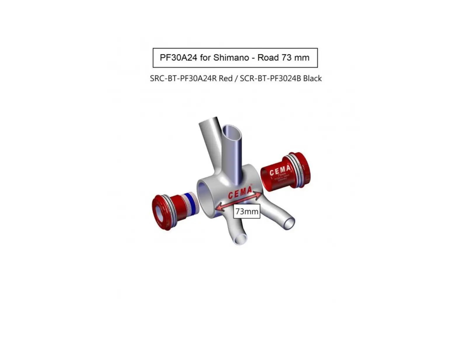 Cema PF30A suport dla Cannondale Steel czarna