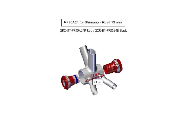 Cema PF30A suport dla Cannondale Steel czarna