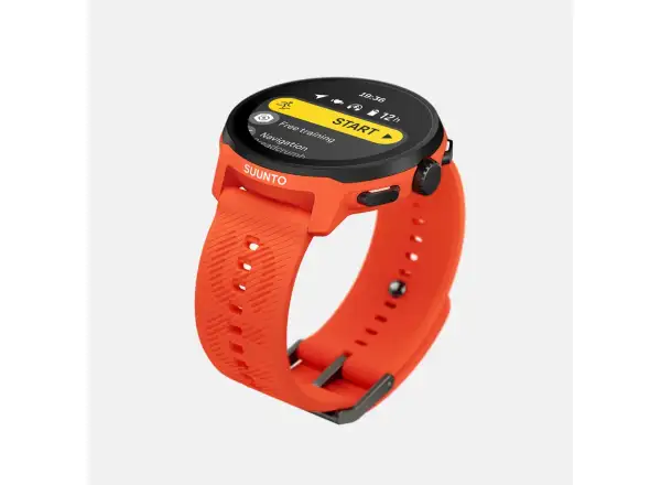 Suunto Run inteligentny zegarek silikonowy pasek Coral Orange
