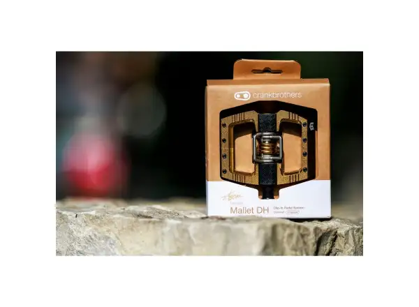Crankbrothers Mallet DH Loic Bruni Signature Bronze Edition pedały zatrzaskowe