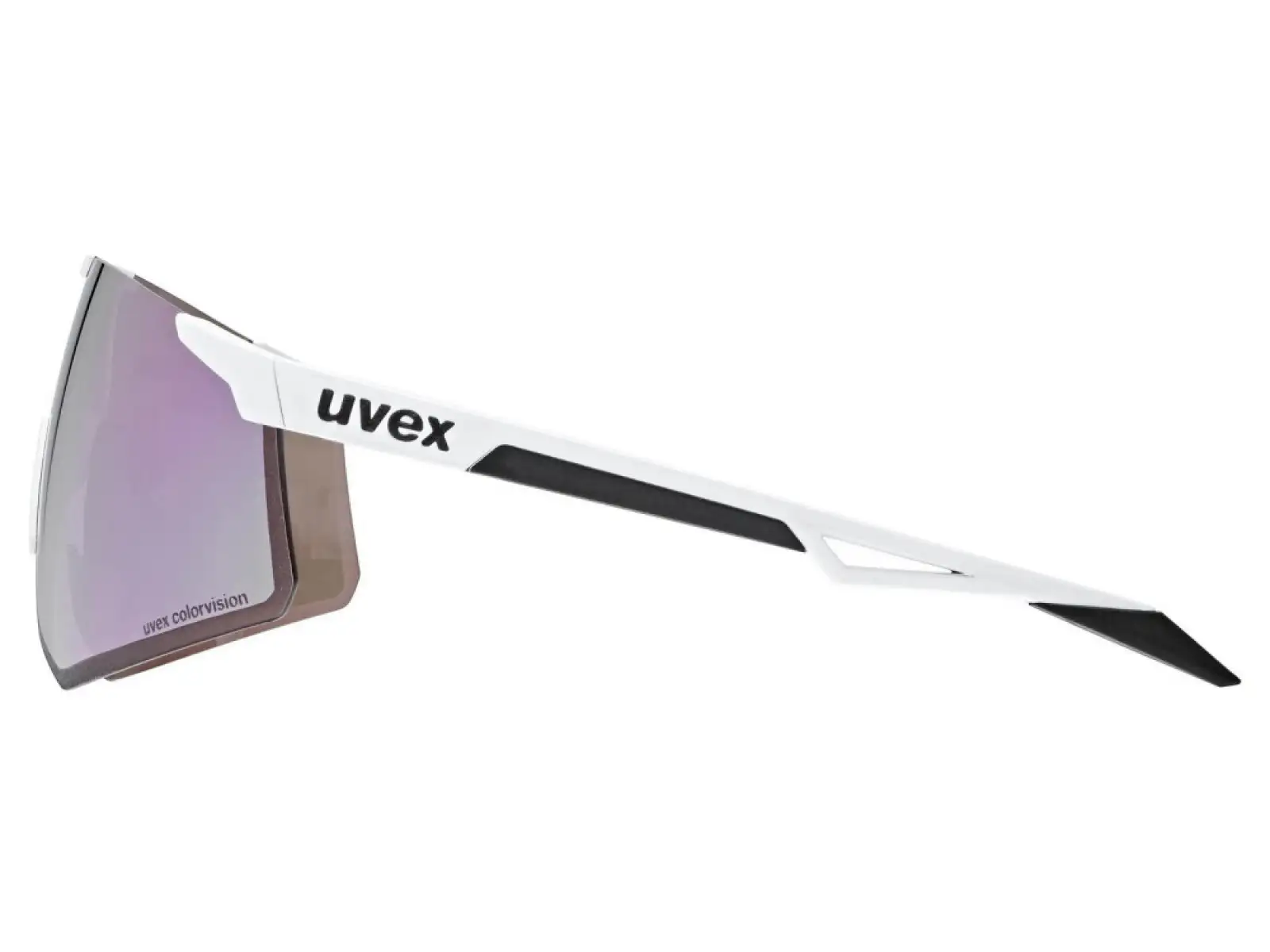 Uvex Pace Perform S ColorVision okulary White Matt/Mirror Lavender