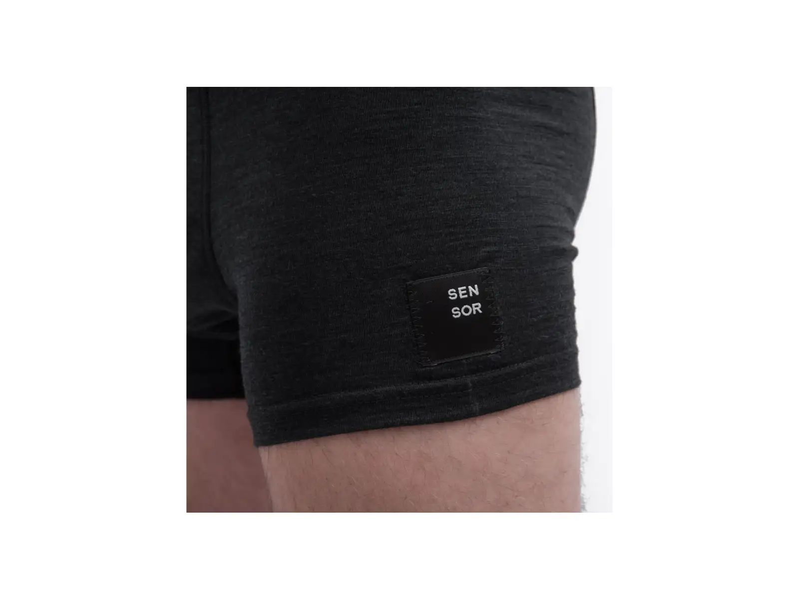 Sensor Merino Cordura męska dolna warstwa czarna