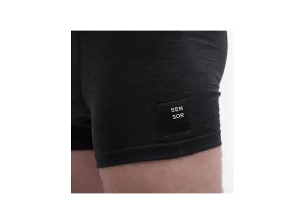 Sensor Merino Cordura męska dolna warstwa czarna