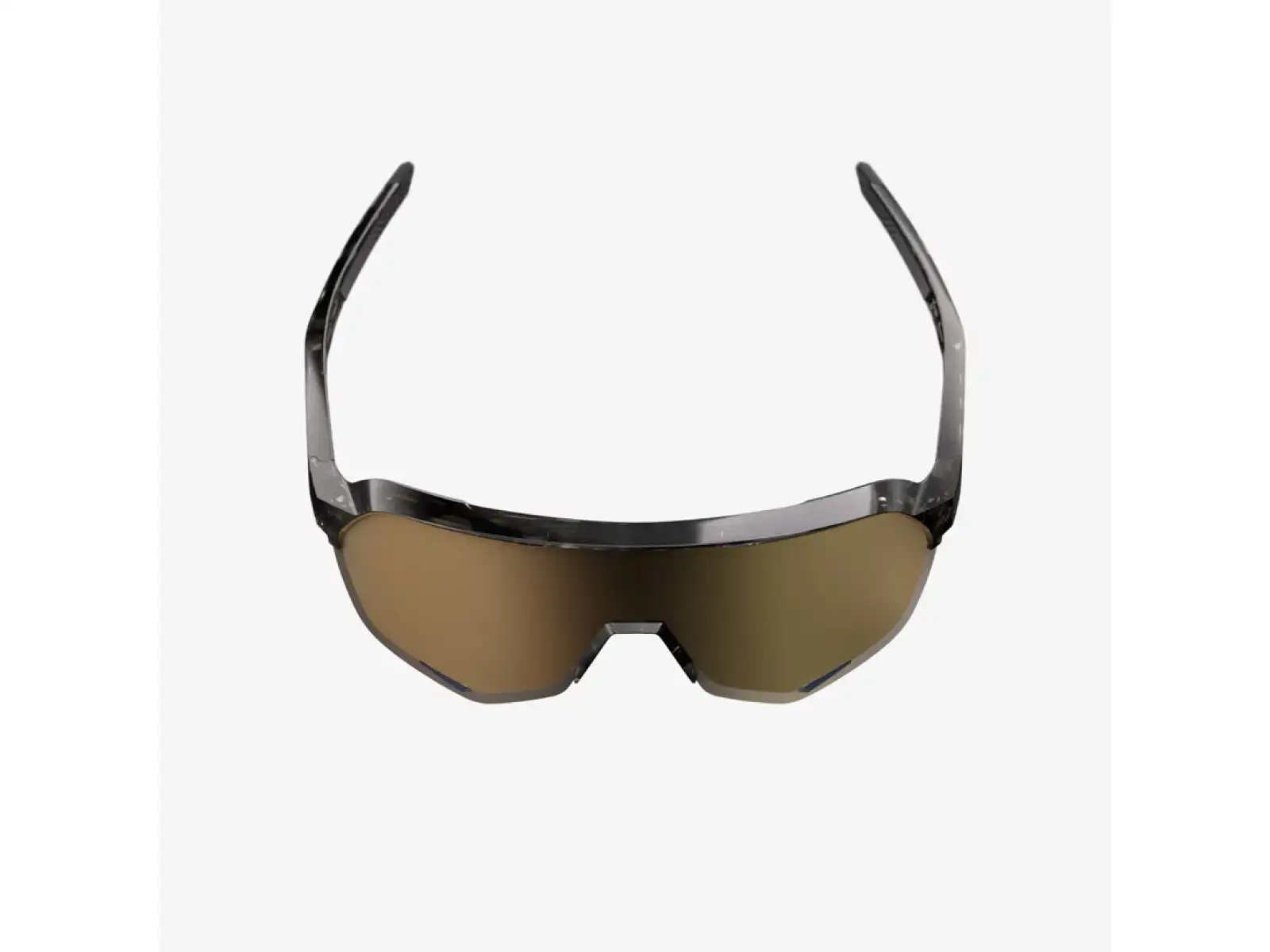 100% S2 okulary przeciwsłoneczne Gloss Black Havana/Soft Gold Mirror