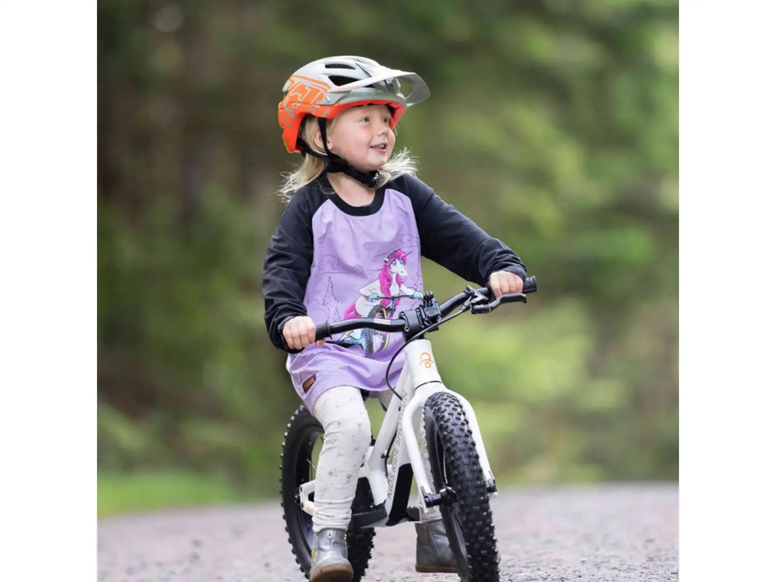 Kids Ride Shotgun Unicorn Windproof dziecięca koszulka długi rękaw