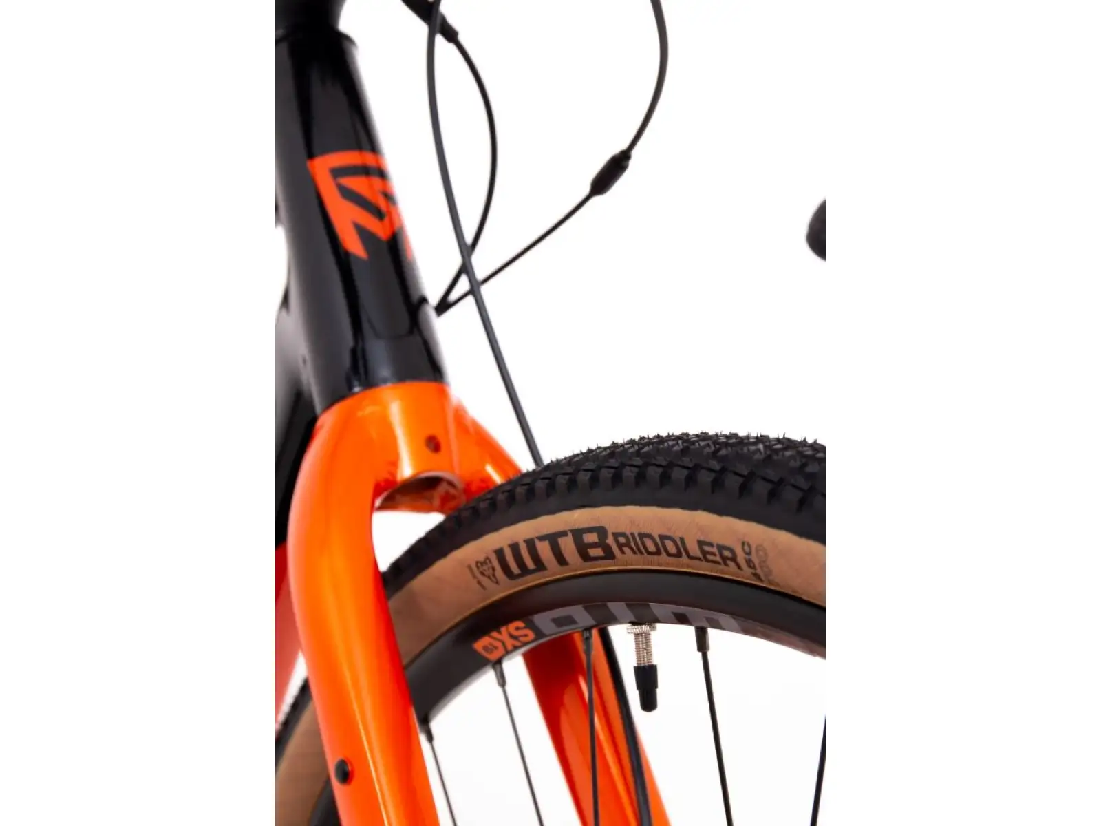Rock Machine Gravelride 200 gravel rower Gloss Black/Brick Orange/Silver