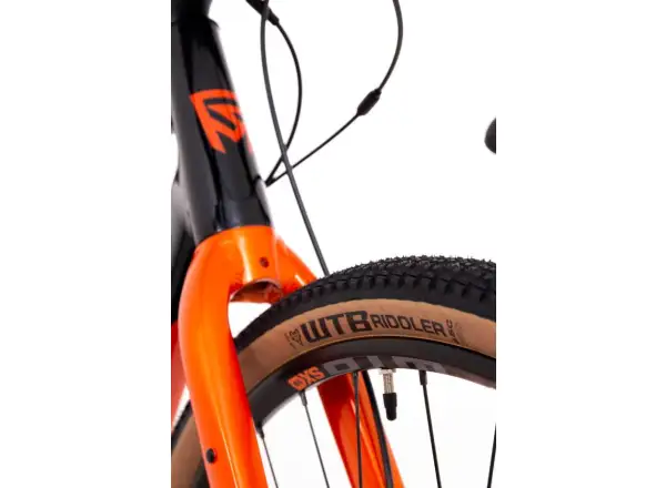 Rock Machine Gravelride 200 gravel rower Gloss Black/Brick Orange/Silver