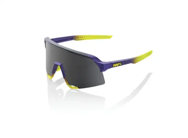 100% S3 okulary Soft Tact Stone Mat Metallic Digital Brights/Smoke Lens