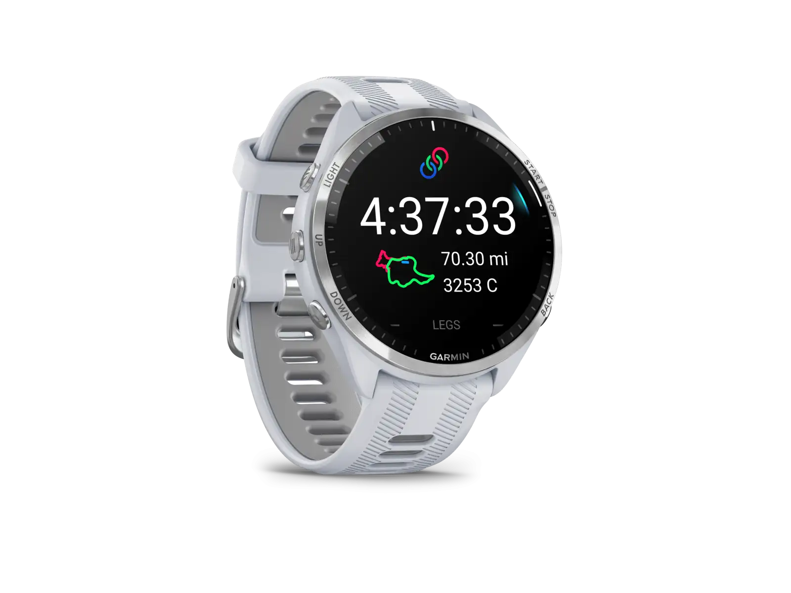 Garmin Forerunner 965 inteligentny zegarek Silver Titan/White