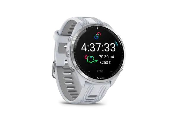 Garmin Forerunner 965 inteligentny zegarek Silver Titan/White