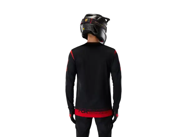 Fox Flexair Ls Jersey Goldstone Se męska koszulka Black