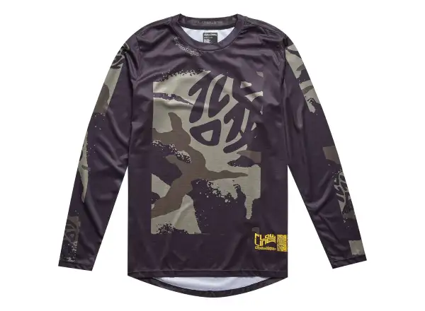 Troy Lee Designs Flowline Confident koszulka z długim rękawem Black
