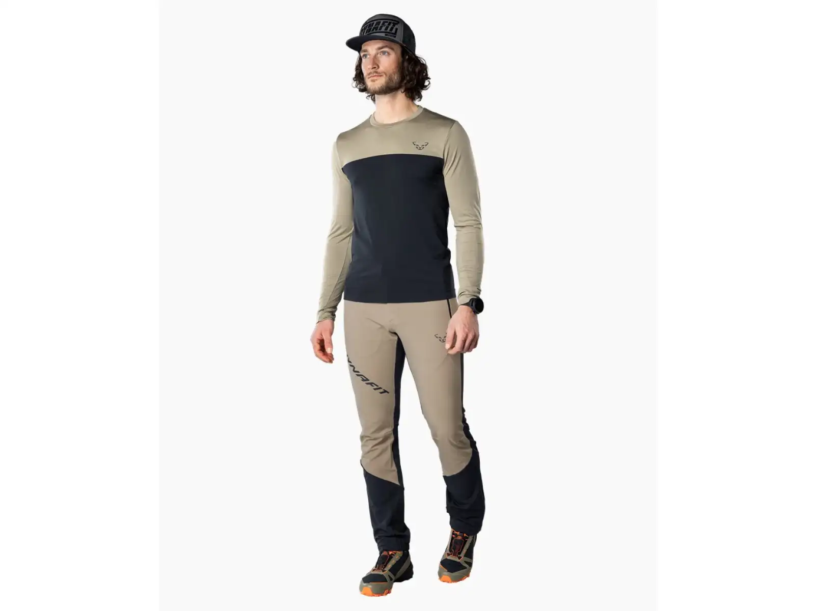 Dynafit Traverse S-Tech męska koszulka z długim rękawem Blueberry/Rock Khaki