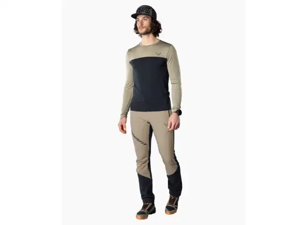 Dynafit Traverse S-Tech męska koszulka z długim rękawem Blueberry/Rock Khaki