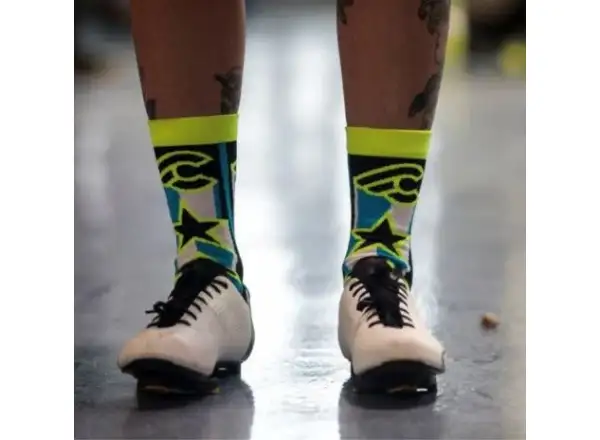 Cinelli STAR rowerowe skarpety wysokie kolorowe