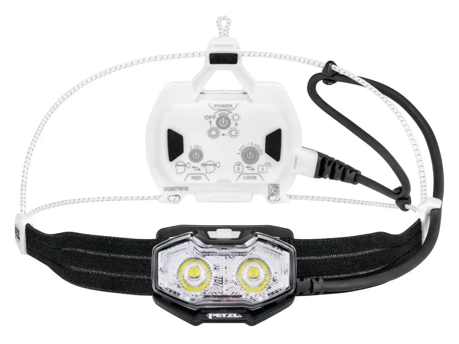Petzl Nao LT latarka czołowa czarno-biała