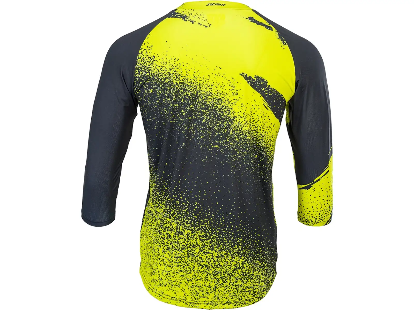 Silvini Brunello męska koszulka rowerowa 3/4 rękaw black/neon
