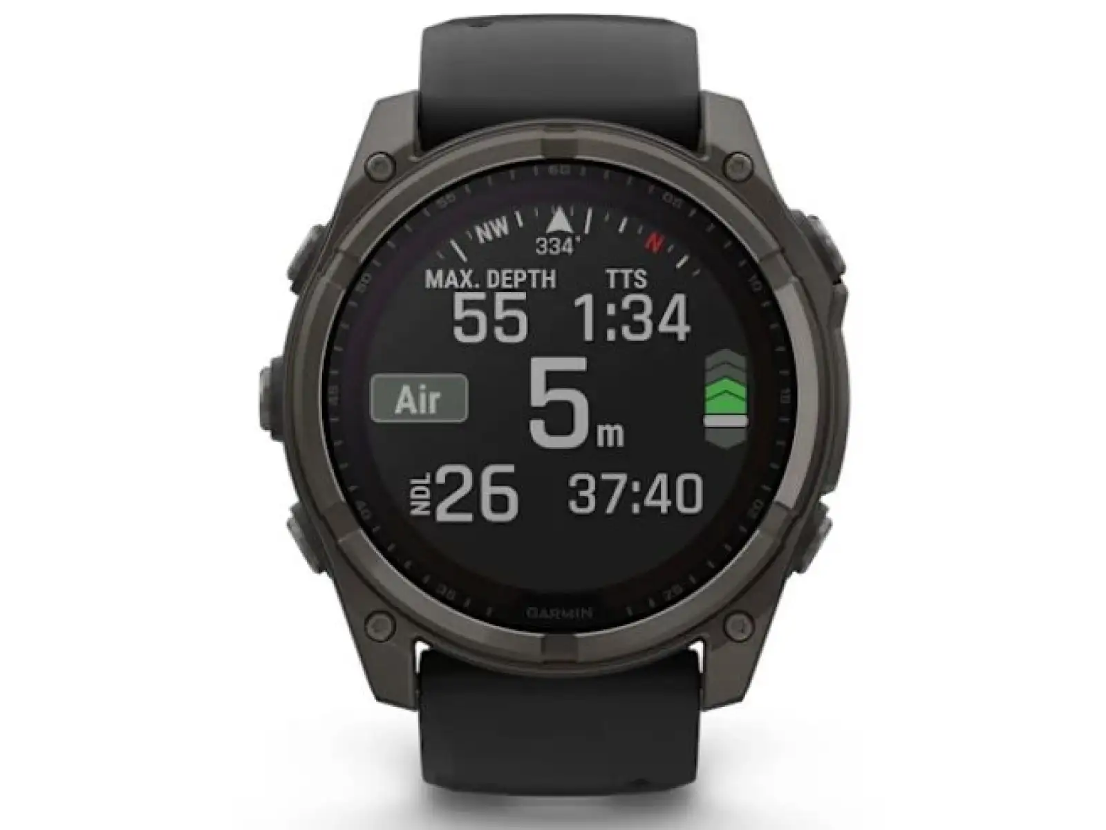 Garmin fenix 8 - 51 mm Solar Sapphire inteligentny zegarek Carbon DLC Titanium Black/Pebble Gray