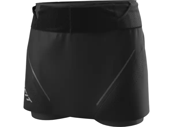 Dynafit Ultra 2v1 damska spódnica biegowa z wewnętrznymi spodenkami Black out