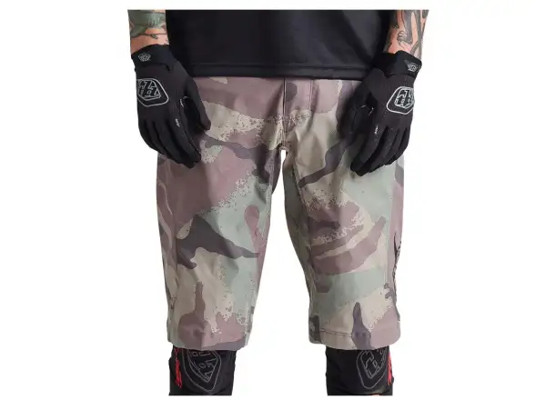 Troy Lee Desings Flowline spodenki z wkładką Camo Woodland