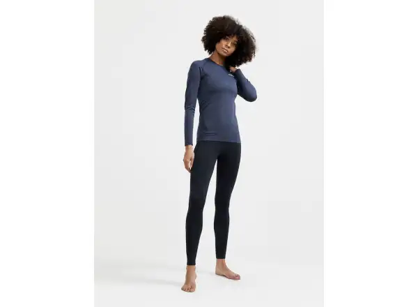 Craft Core Dry Active Comfort damska koszulka długi rękaw ciemnoniebieska