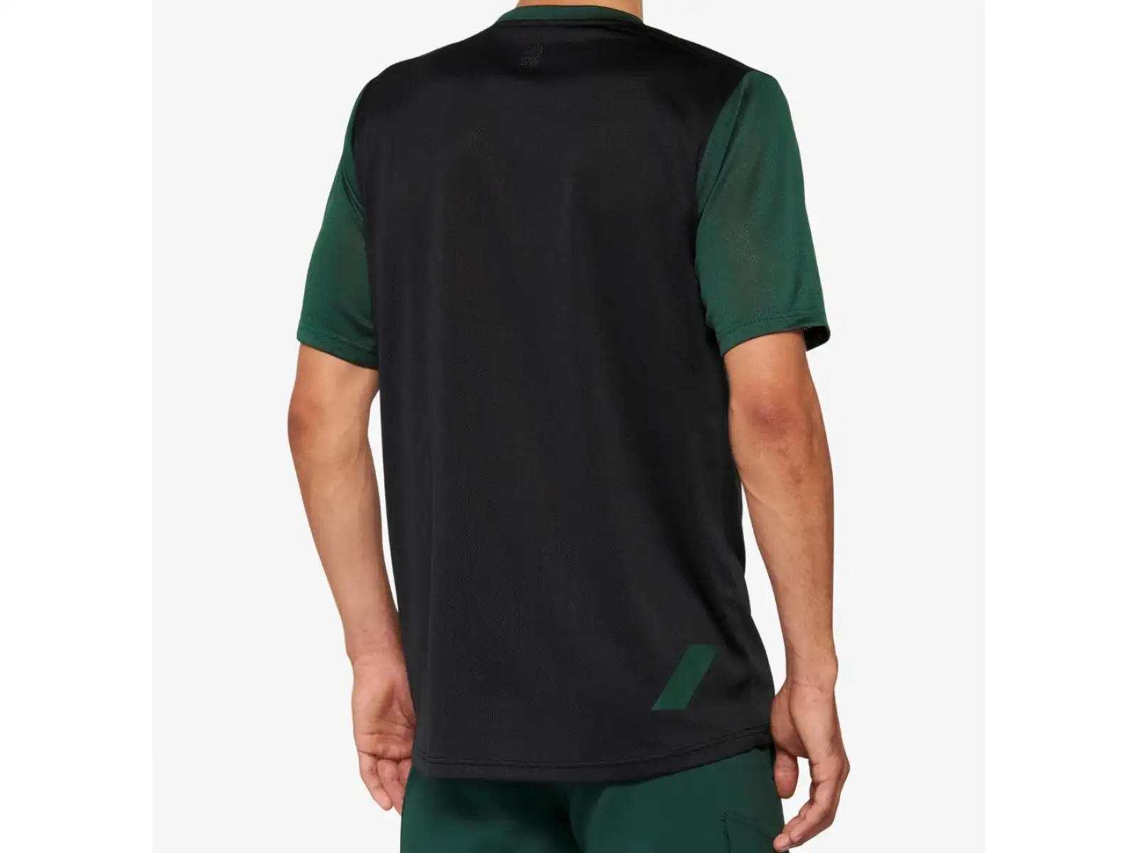 100% Ridecamp męski dres krótki rękaw Black/Forest Green