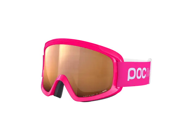 POC POCito Retina dziecięce gogle narciarskie Fluorescent Pink/Partly Sunny Light Orange