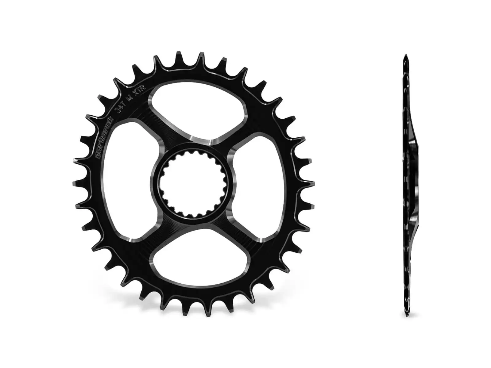 Garbaruk Oval MTB tarcza Shimano Silver 34z