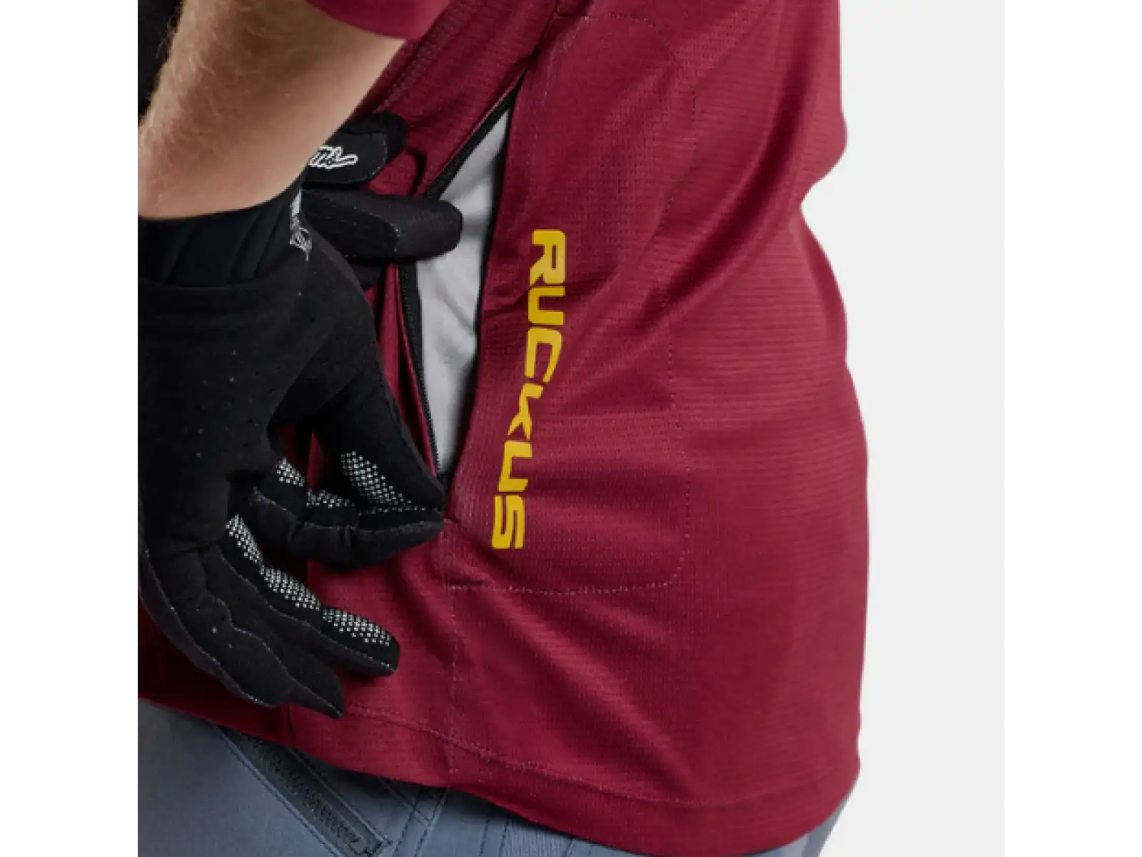 Troy Lee Designs Ruckus Spun męska koszulka rowerowa 3/4 rękaw Oxblood