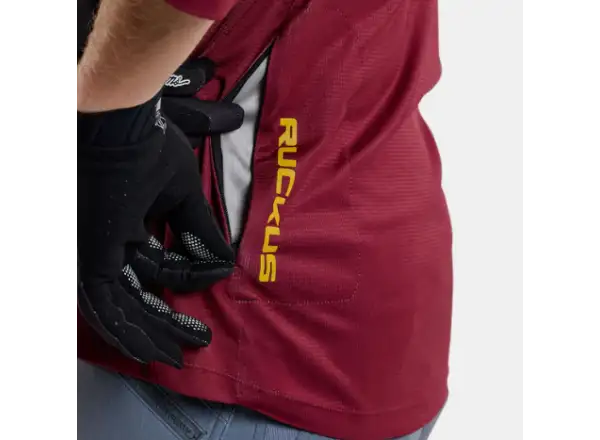Troy Lee Designs Ruckus Spun męska koszulka rowerowa 3/4 rękaw Oxblood
