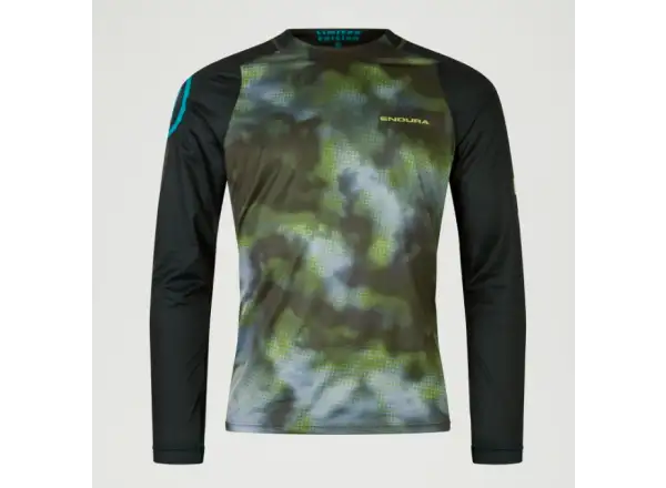 Endura Pixel Cloud męska koszulka z długim rękawem Black