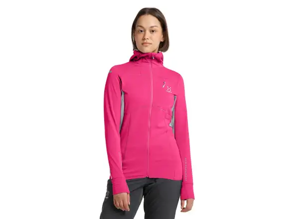 Haglöfs L.I.M. Mid Comp Hood damska bluza różowa