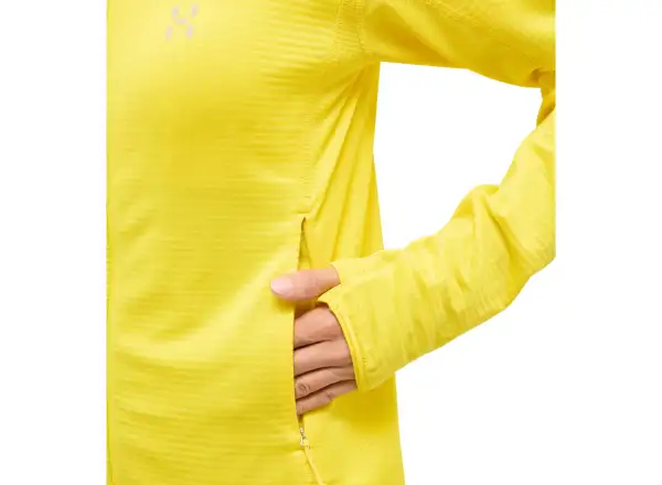 Haglöfs L.I.M Mid Multi Hood damska bluza z kapturem żółta