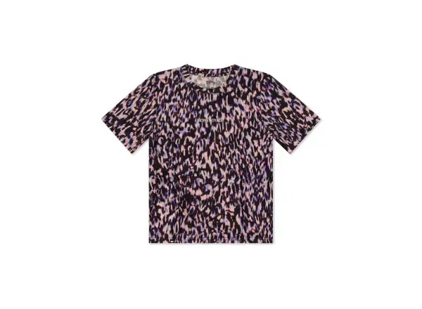Mons Royale Icon Merino damska koszulka krótki rękaw Rock Leopard