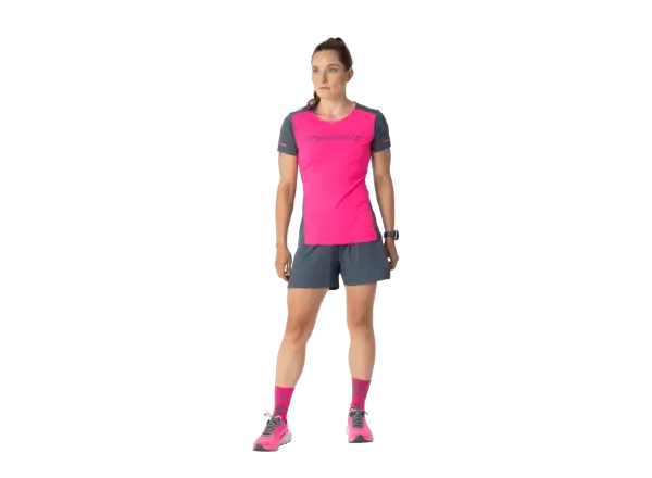 Dynafit Alpine 2 damska koszulka z krótkim rękawem Pink Glo