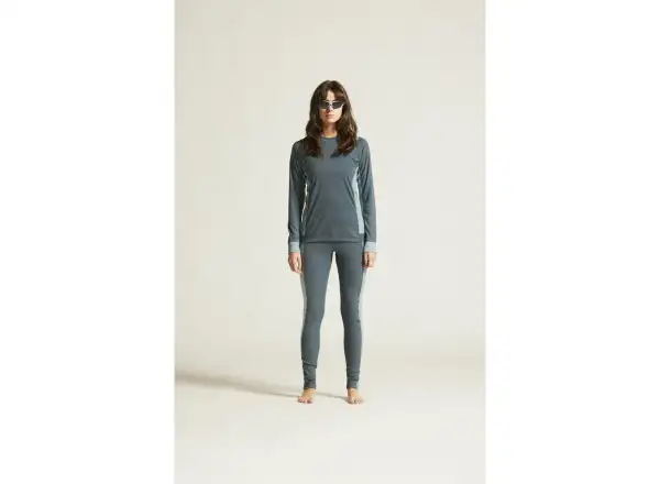 Craft Core Dry Baselayer damski zestaw koszulka długi rękaw+spodnie niebieska