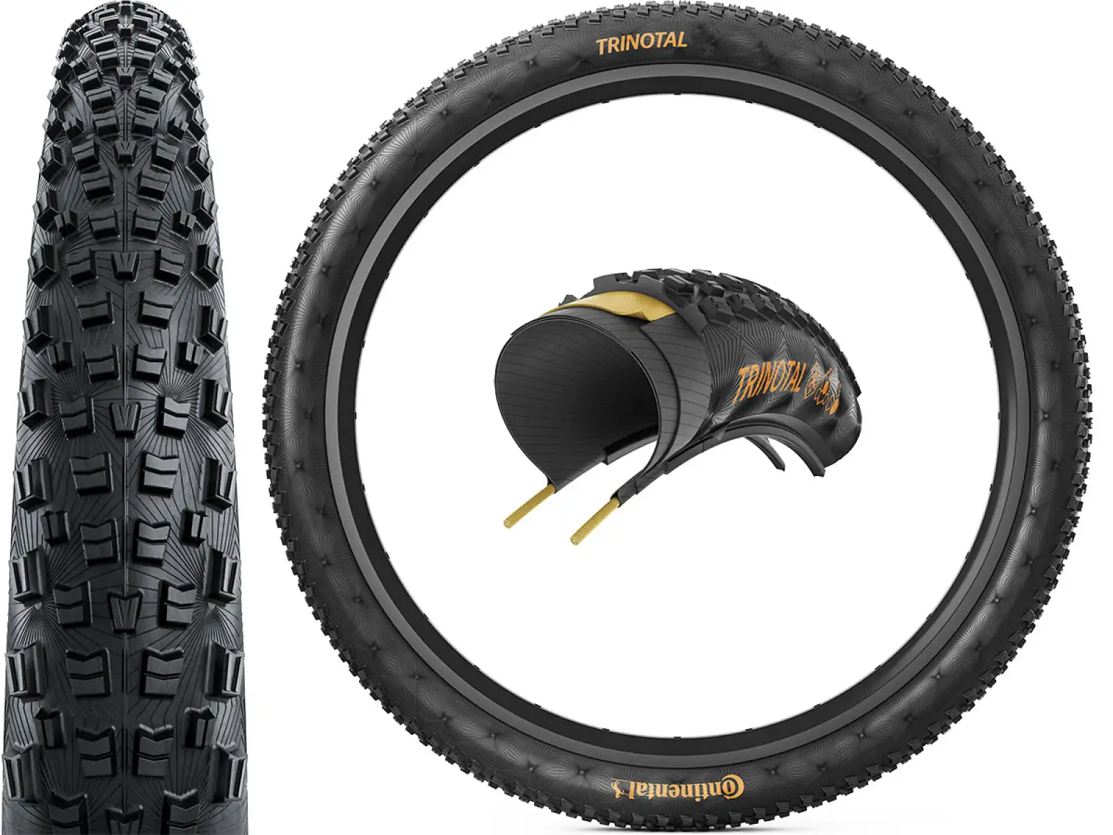 Continental Trinotal Trail Grip TL-Ready E-25 29x2.40" opona kevlar