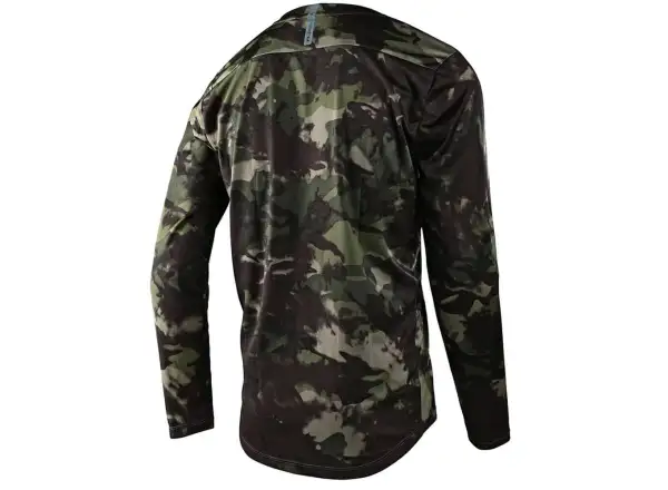 Troy Lee Designs Flowline męska koszulka z długim rękawem Covert army green