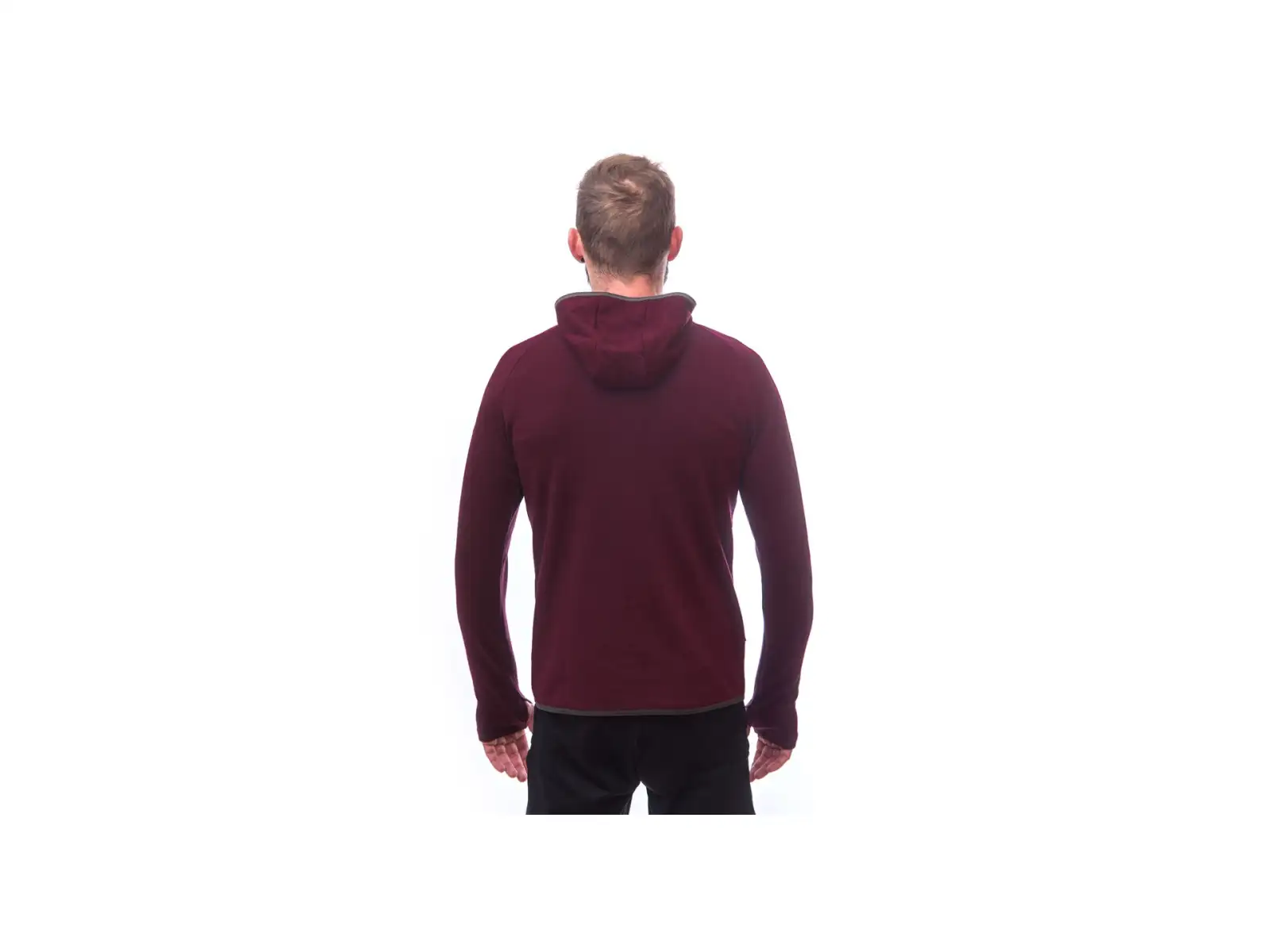 Sensor Merino Upper Heli męska bluza Port Red