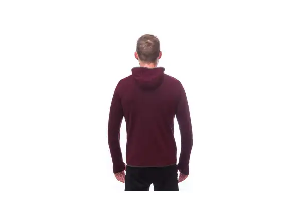 Sensor Merino Upper Heli męska bluza Port Red