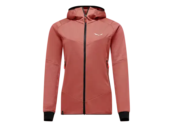 Salewa Sella Crevasse Hooded damska bluza Desert Pink