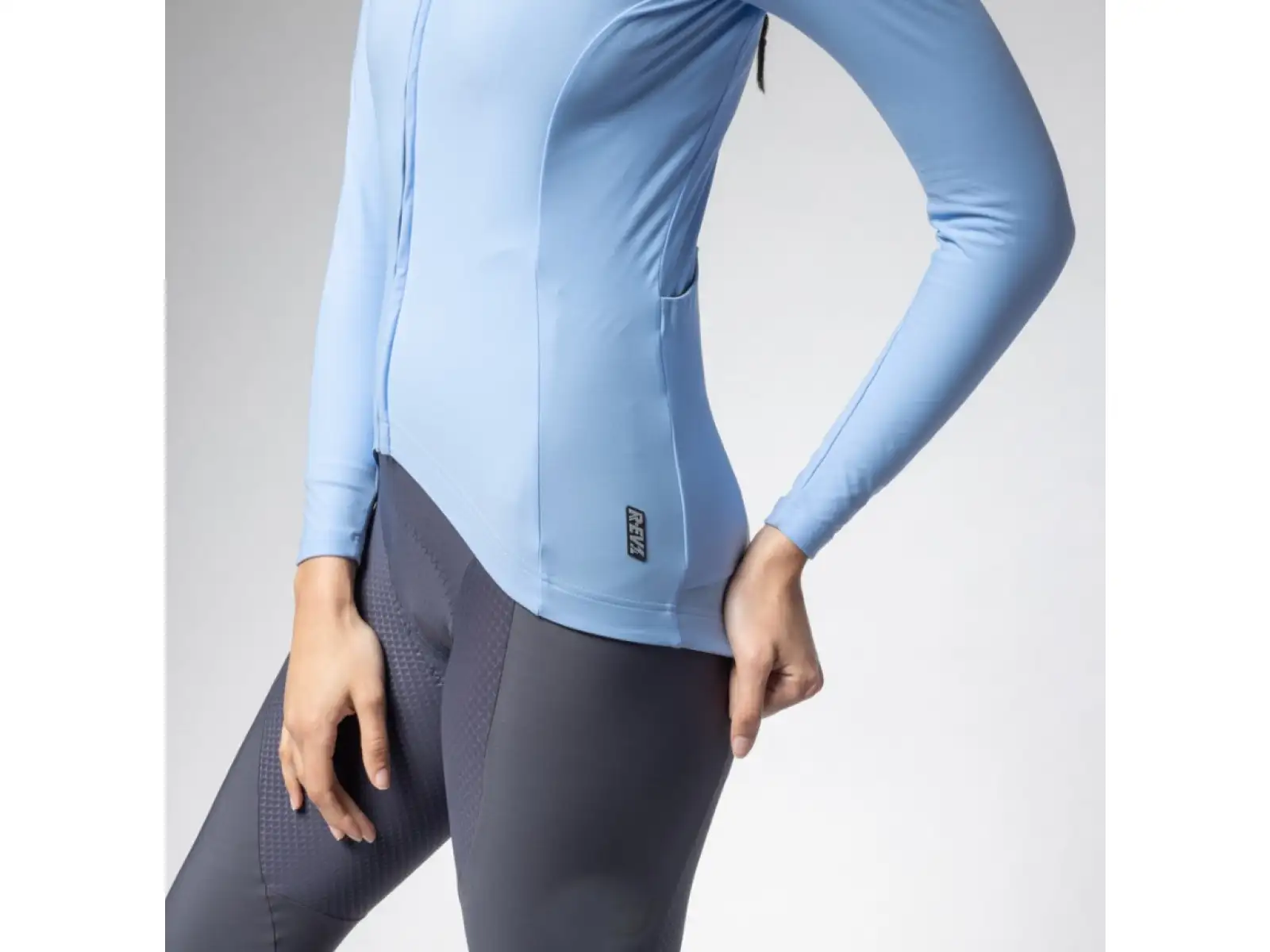 Alé R-EV1 Warm Race 2.0 damski ocieplany dres długi rękaw Sky Blue