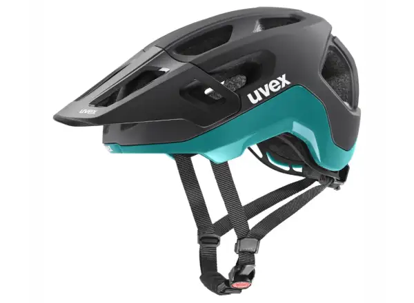 Uvex React MTB kask Black/Teal Matt