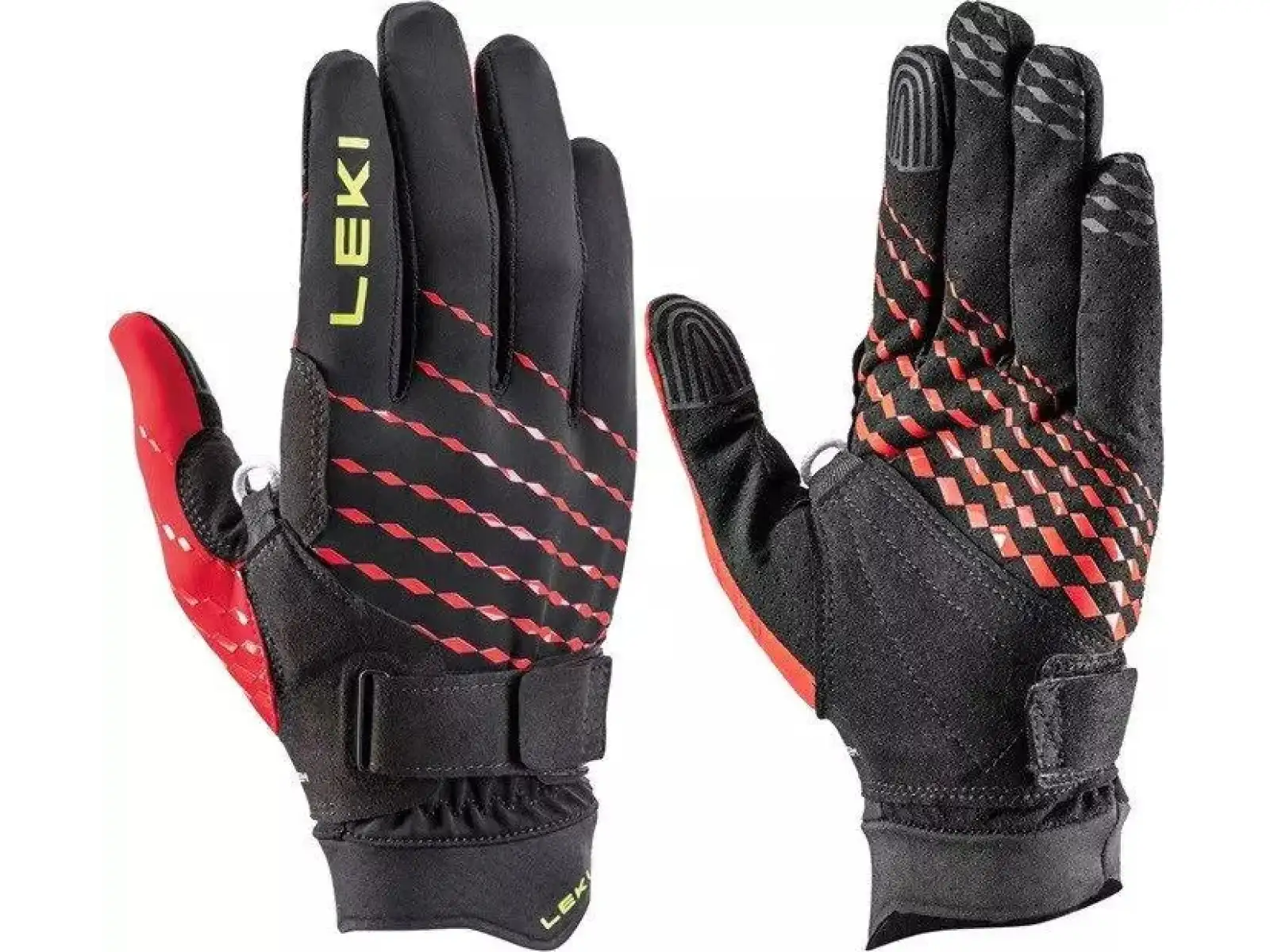 Leki Ultra Trail Breeze Shark rękawice Black/Red/Neon Yellow