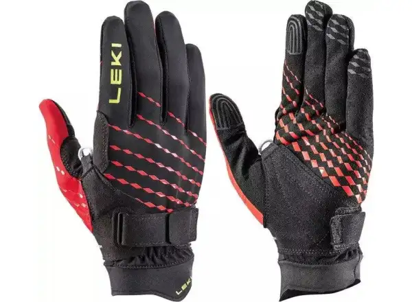 Leki Ultra Trail Breeze Shark rękawice Black/Red/Neon Yellow
