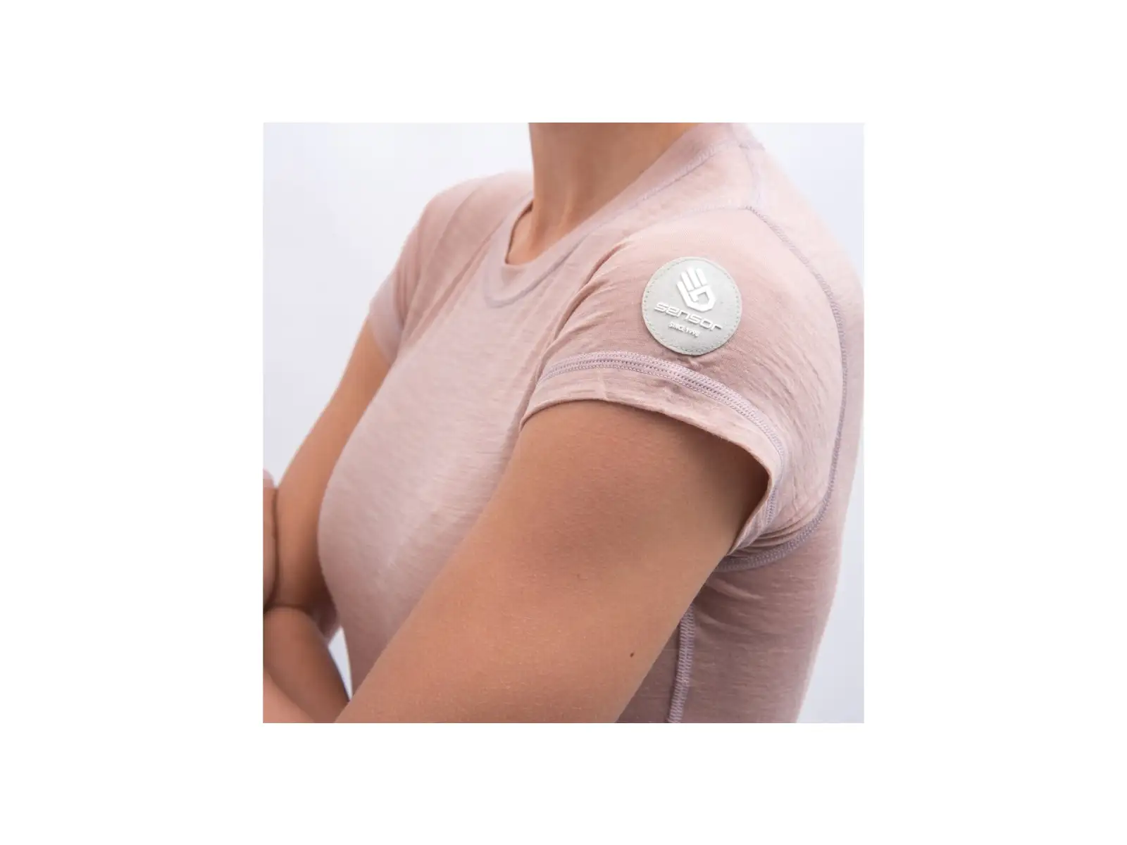 Sensor Merino Air damska koszulka krótki rękaw Dusty Pink