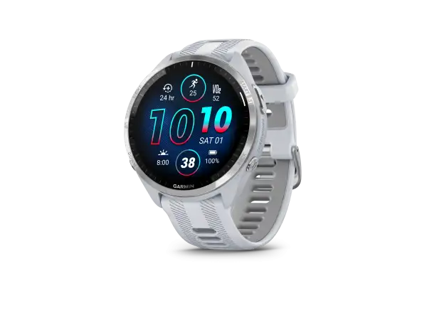 Garmin Forerunner 965 inteligentny zegarek Silver Titan/White